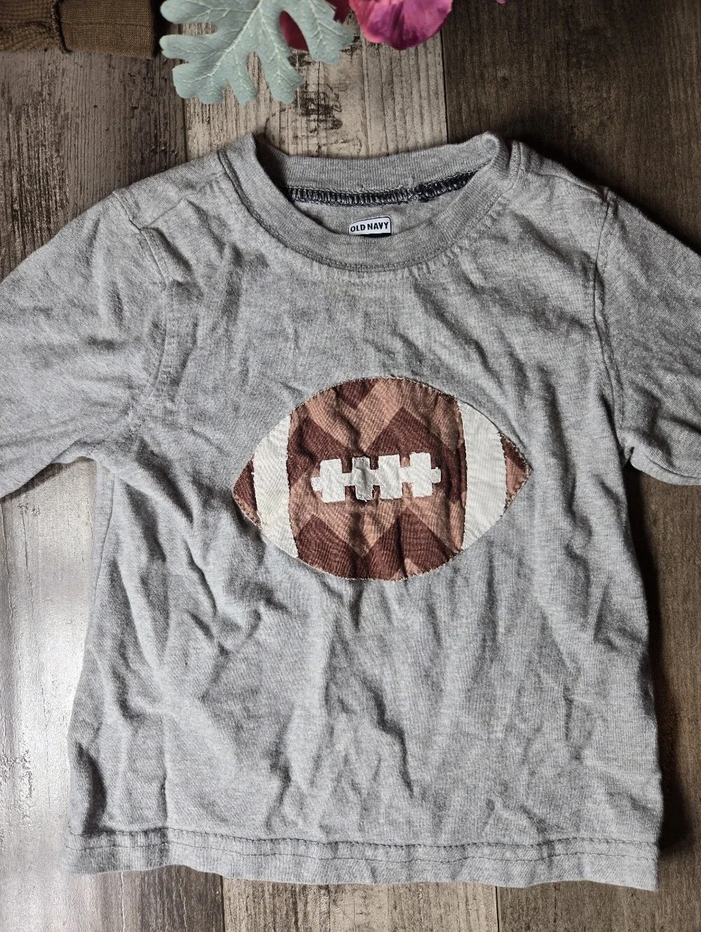 Amy Coe & Old Navy Boys Long‑Sleeve Football Tops 2‑Pack – 18m/18–24m